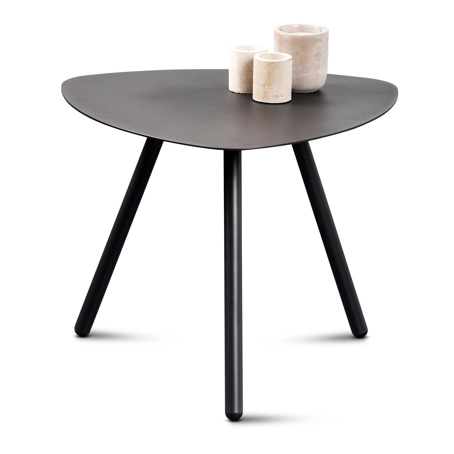 M2 Kollektion Beistelltisch MIRA, Anthrazit, Metall, pulverbeschichtet, B 50 x H 40 x T 50 cm