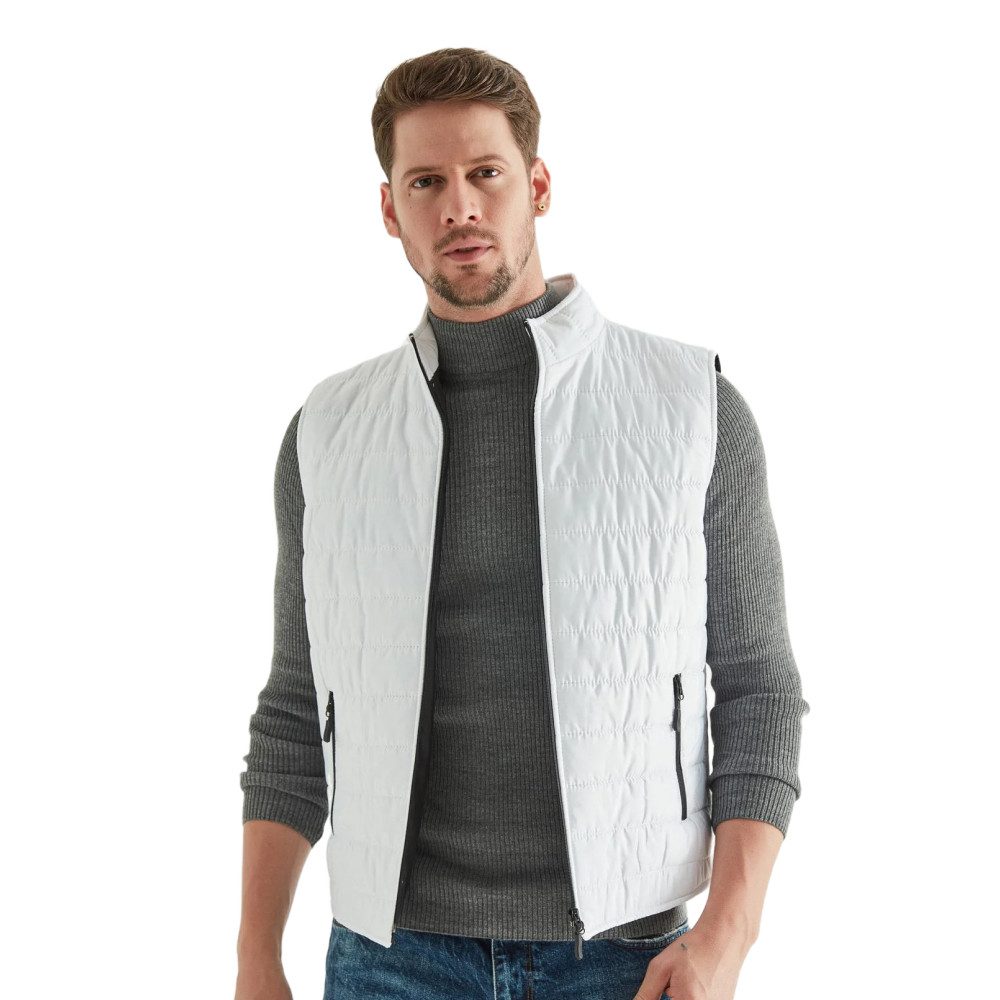 D'S DAMAT Jackett D'S DAMAT Pufferweste für Herren, leichte Herrenweste Oberbekleidung