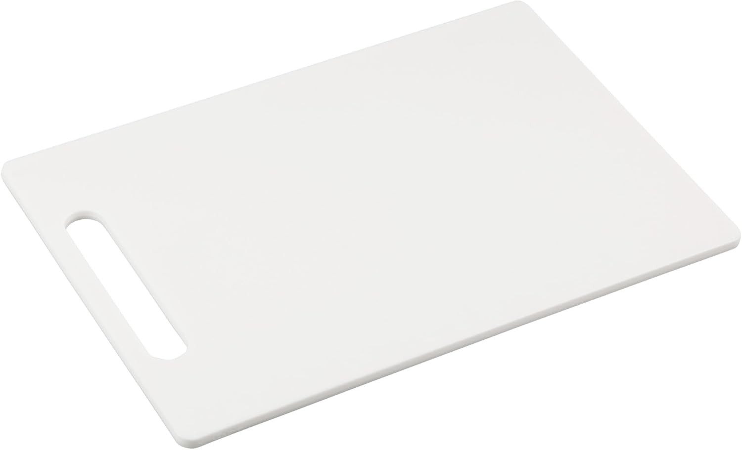 Schneidebrett Schneidebrett aus PP-Kunststoff, weiß, 37 x 25 x 0,8 cm