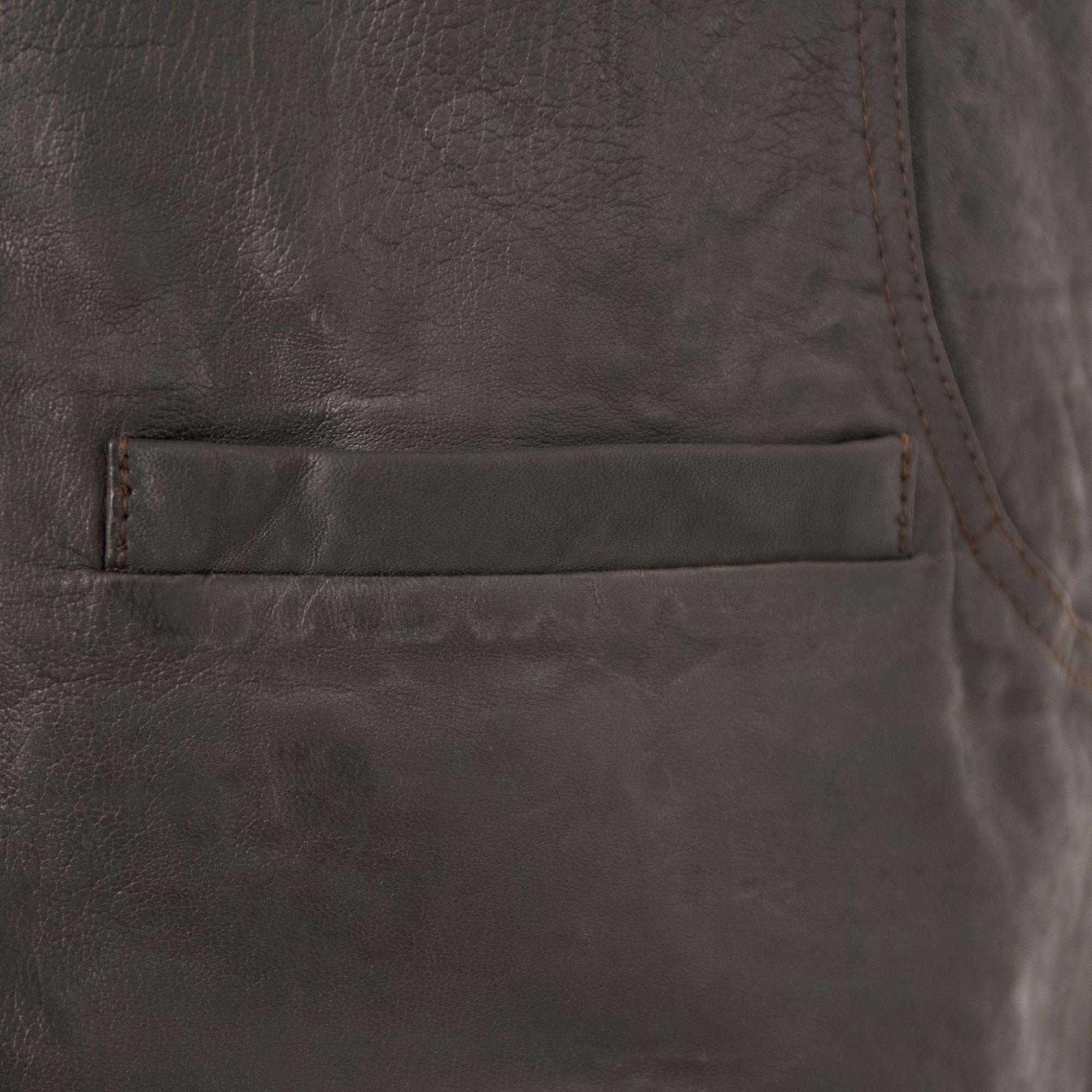 Redpoint Lederweste Leo/M Redpoint - Herren Lederweste Weste Lammnubuk dunkelbraun