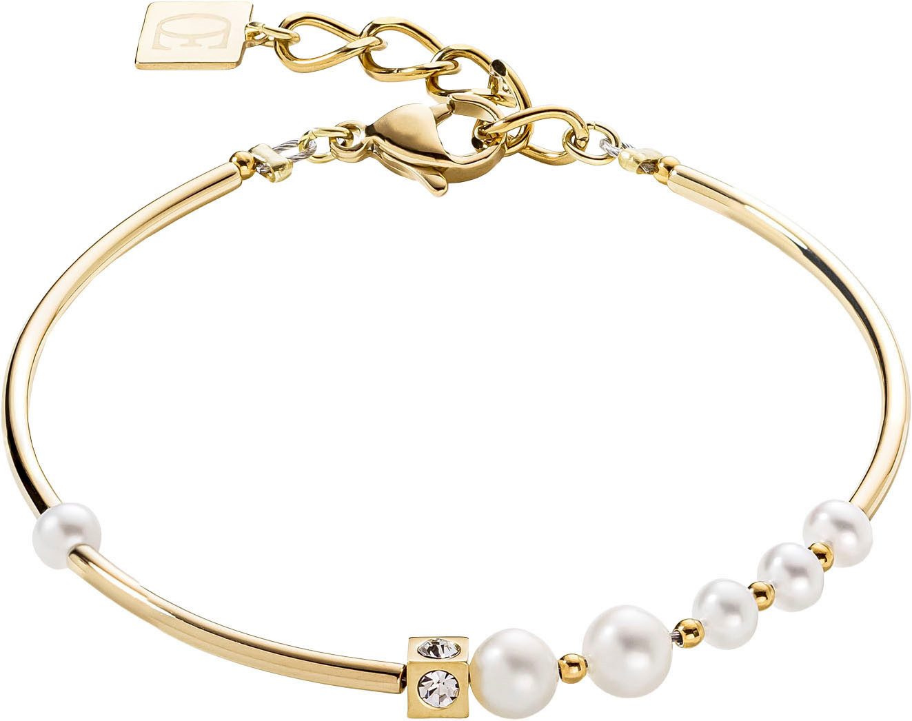 COEUR DE LION Armband Schmuck Geschenk Edelstahl Asymmetrie Würfelkette, Ma günstig online kaufen