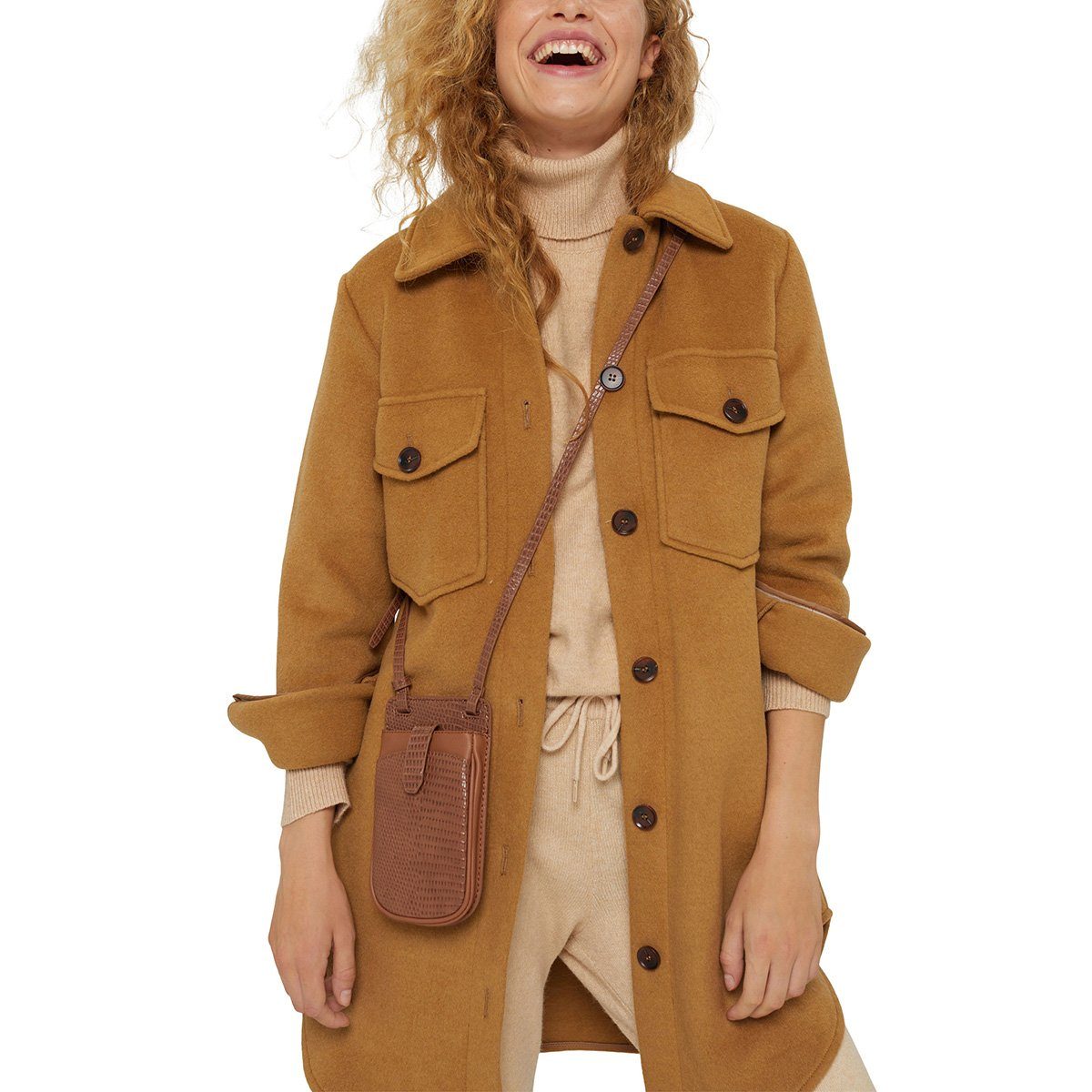 Esprit Handytasche Vegan Smartphone Bag kleine Handy Umhängetasche 091EA1V305