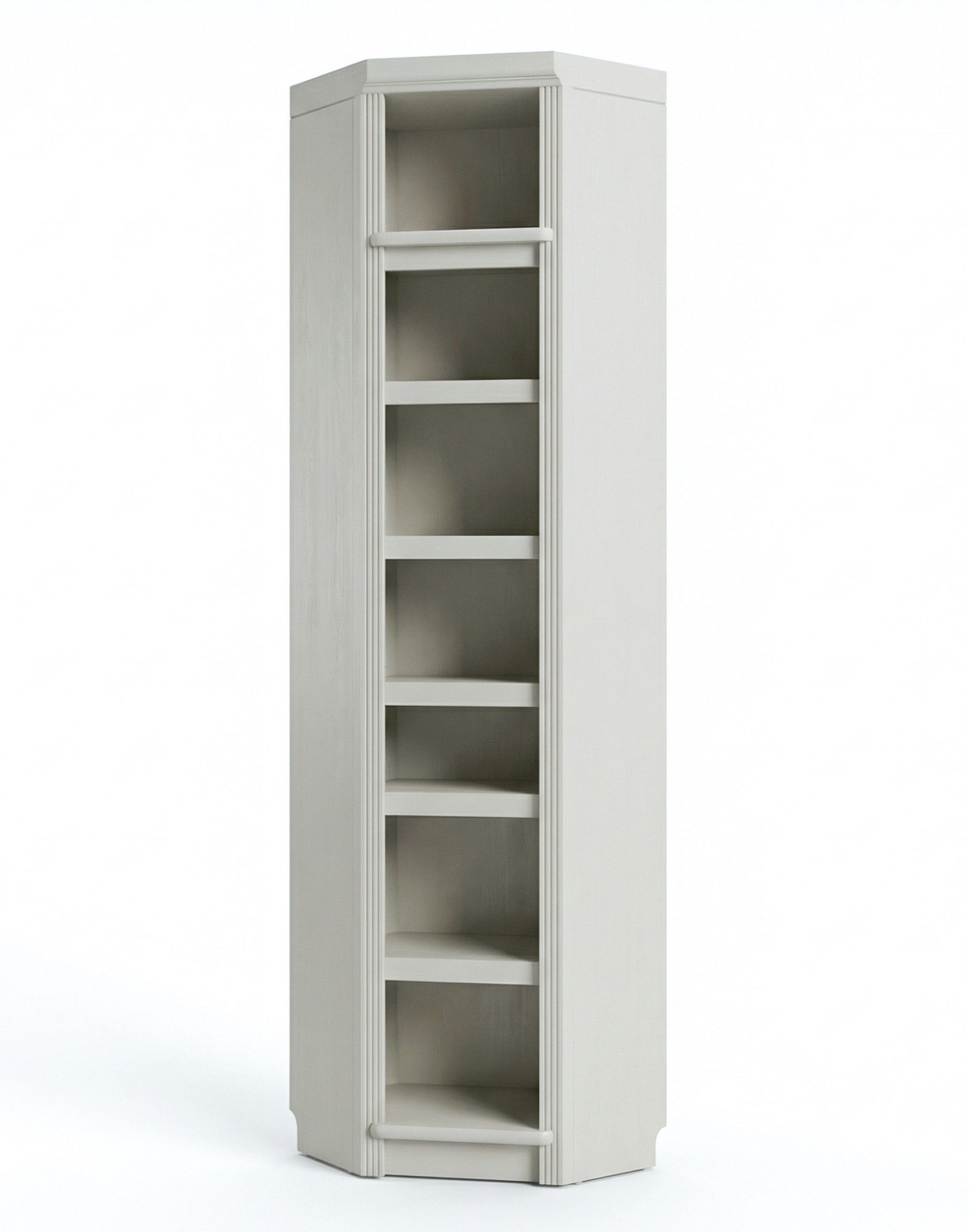 OTTO home Bibliothek Soeren - 7-tlg. Set: mit 1 Regal B 80 cm., 1 Regal B 40 cm, 1 Eckregal, Set 7-tlg., Inkl. 1 Vitrine,2 gerundeten Abschlussregalen und 1 Hol – Bild 4 von 5