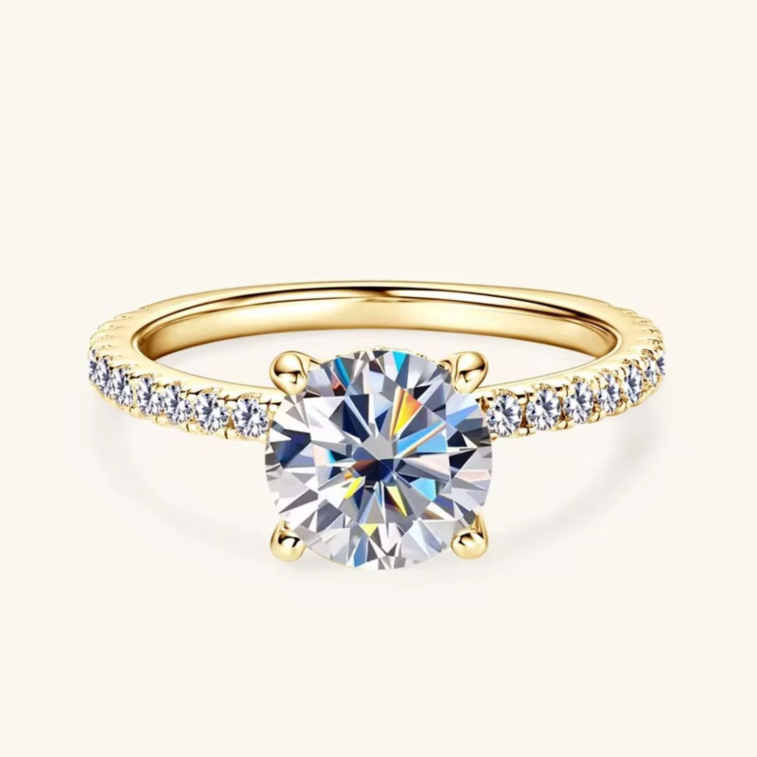 ROUGEMONT Fingerring Funkelnder Moissanit Damen Ring 2,0ct, Echtschmuck mit günstig online kaufen