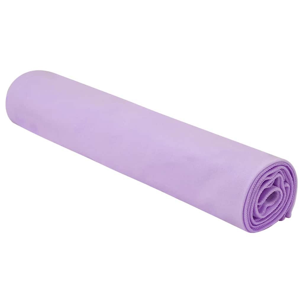 vidaXL Handtuch Sporthandtücher 2 stk. Lila 140 x 70 cm, Polyester und Polyamid (2-St)