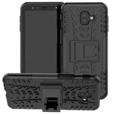 CoolGadget Handyhülle Outdoor Case Hybrid Cover für Samsung Galaxy J6 Plus 6 Zoll, Schutzhülle extrem robust Handy Case für Samsung J6+ Hülle