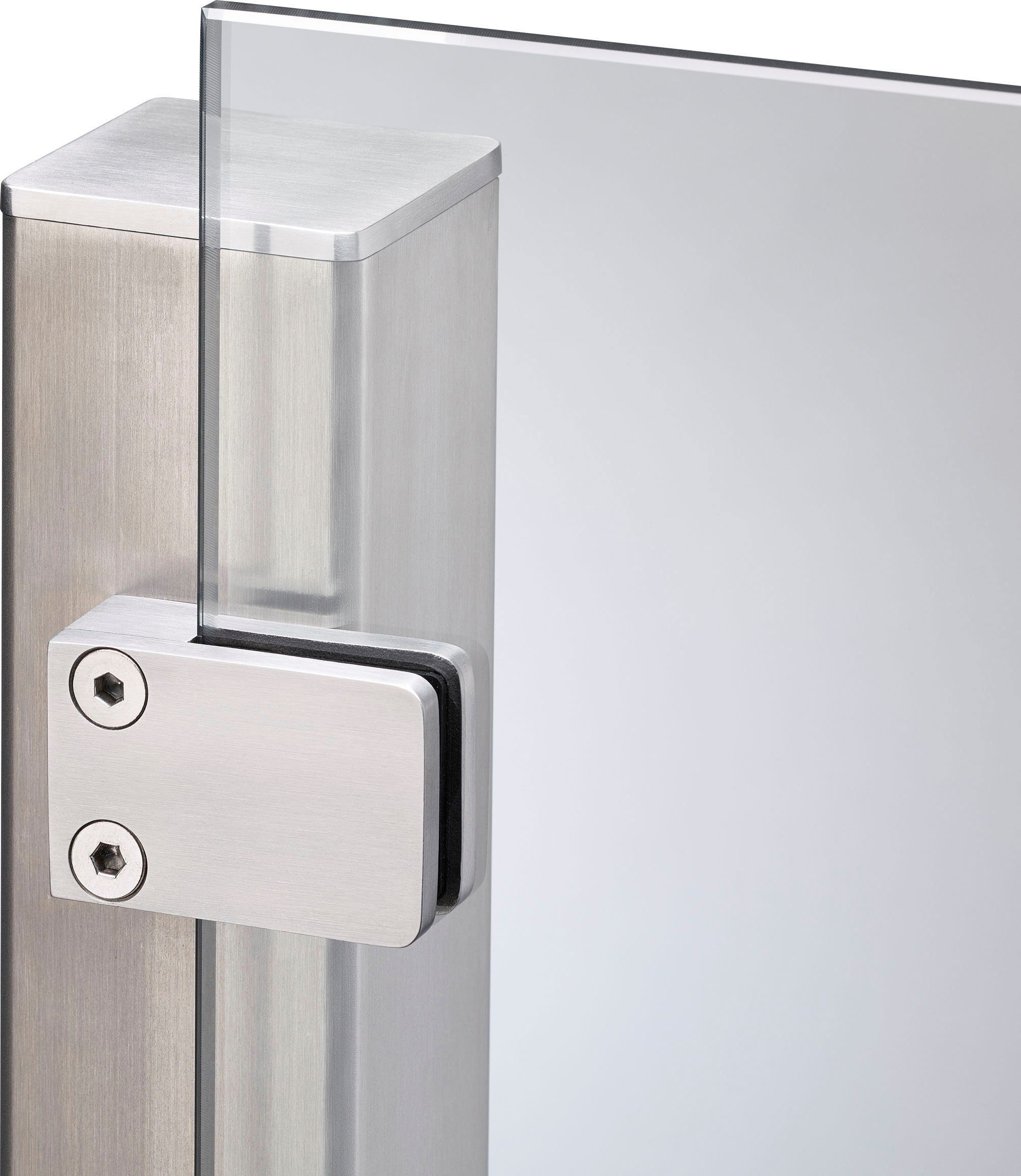 STAKET PRO Zaun, (Set), Glaszaun, Gesamtlänge: 3,32 m, 4 Pfosten