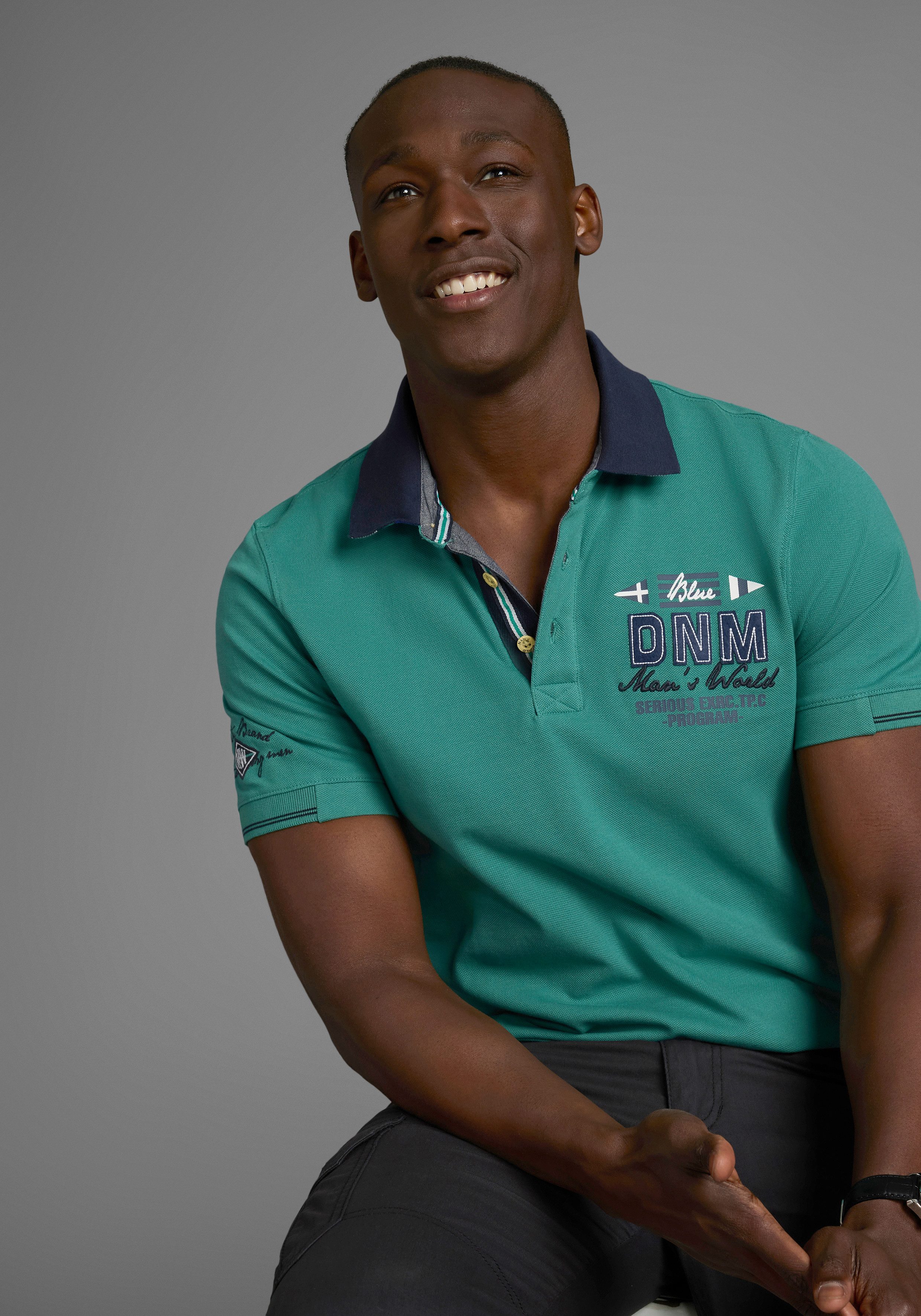 Man's World Poloshirt Kurzarm, mit Polokragen, günstig online kaufen