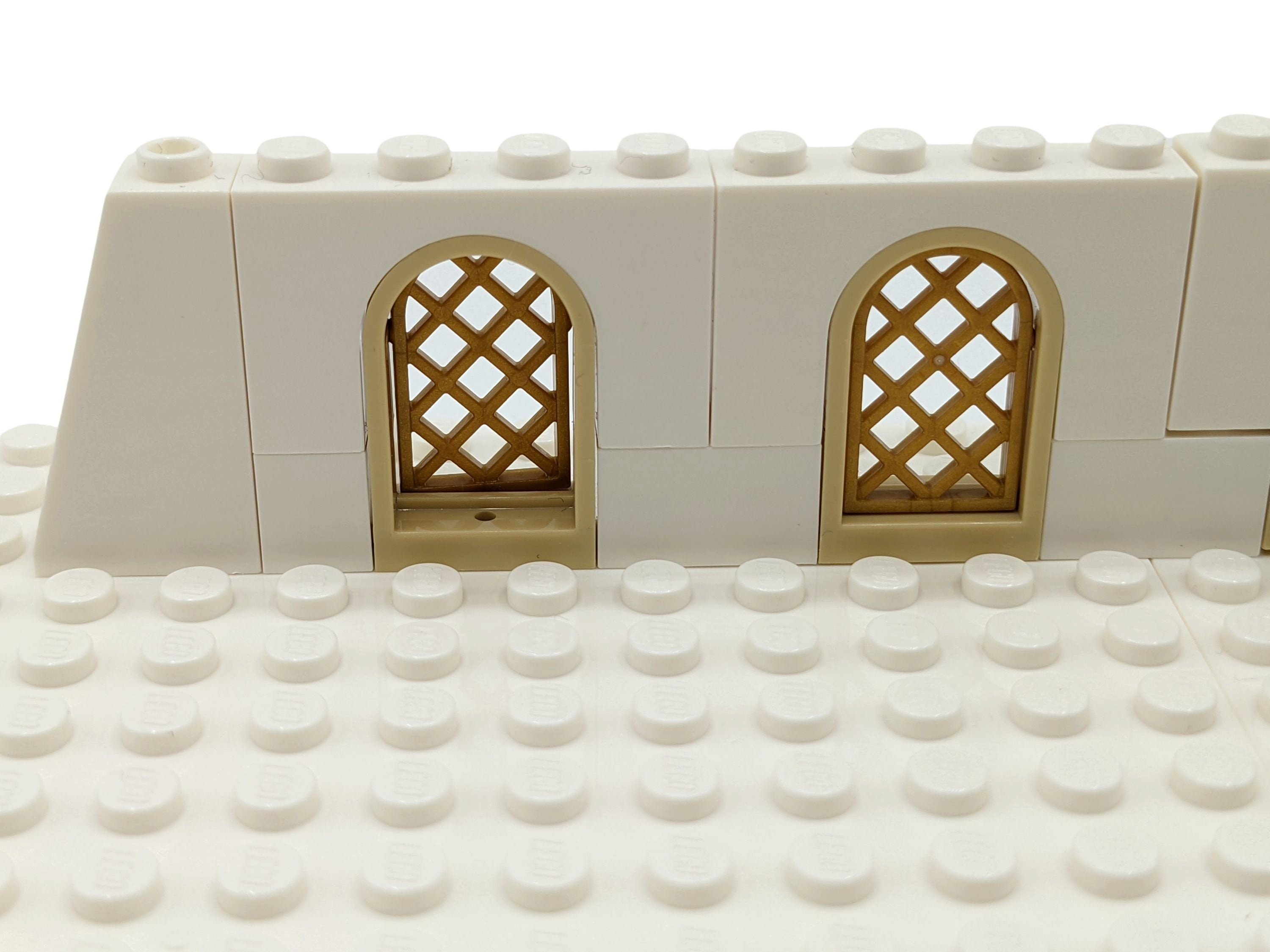 LEGO® MOC Mittelalter Fenster Mauer Ritter Burg Weiss NEU! Menge 19x Spielbausteine