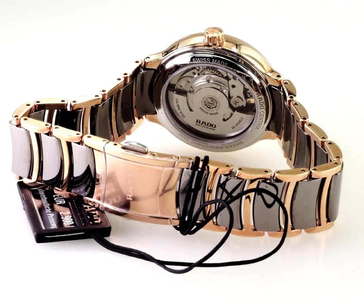 Rado Automatikuhr Damen Uhr R30037742 Centrix Diamond Swiss Made Ø 35 mm