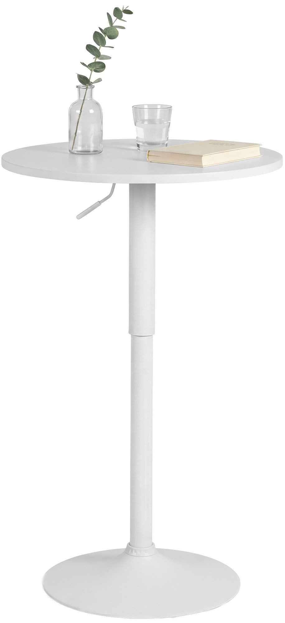 CLP Bartisch Stehtisch Lamoni (1er), Ø 60 cm, stufenlos höhenverstellbar, drehbar