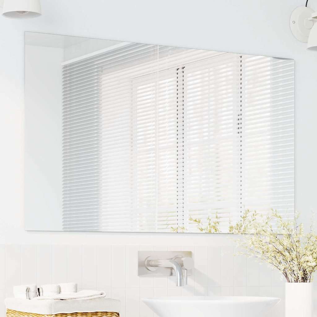 vidaXL Spiegel Wandspiegel Rechtwinklig 100 x 60 cm Gehärtetes Glas (1-St) günstig online kaufen