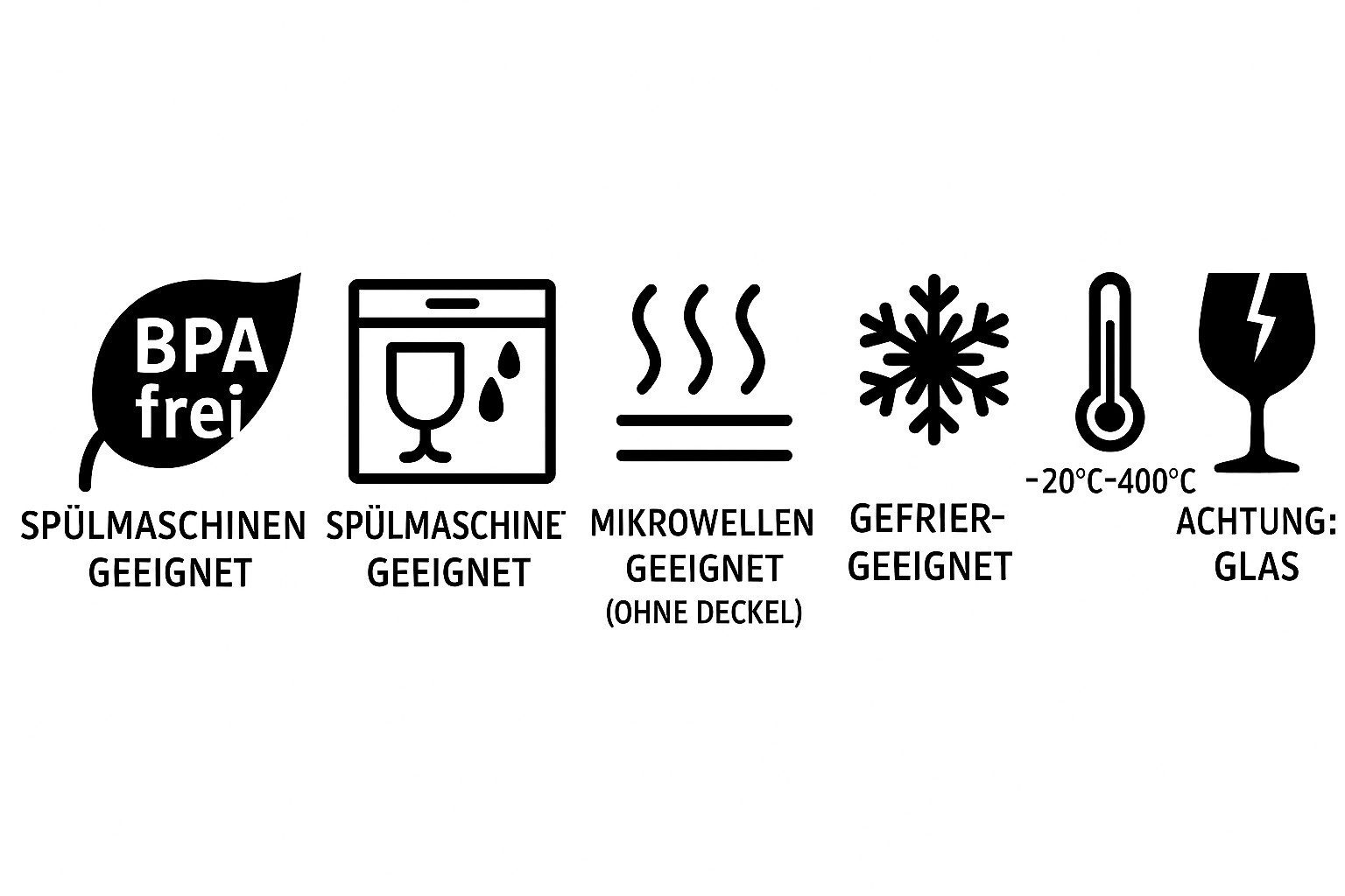 Visario Frischhaltedose Glasdosen Sets, Frischhaltedosen Glas, Glasbehälter mit Deckel, (10-tlg., Glasdosen mit Deckel Glaschalen mit Deckel) – Bild 5 von 5