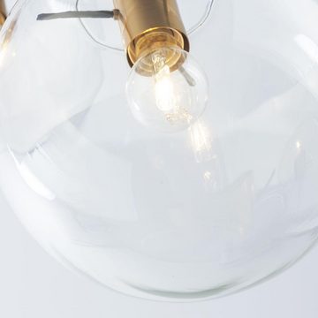 Nova Luce Hängeleuchte Pendelleuchte Mirale in Transparent und Schwarz E27 3-flammig, keine Angabe, Leuchtmittel enthalten: Nein, warmweiss, Hängeleuchte, Pendellampe, Pendelleuchte
