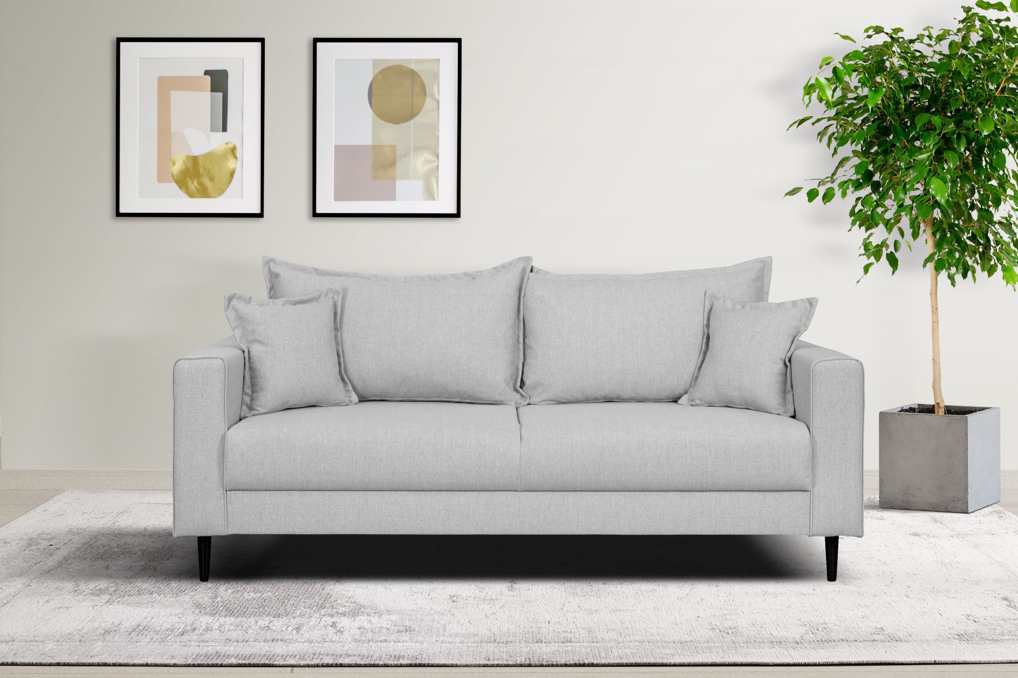 Home affaire 2-Sitzer "VEYRAS, hoher Sitzkomfort, Maße B/T/H: 162/84/76 cm" günstig online kaufen
