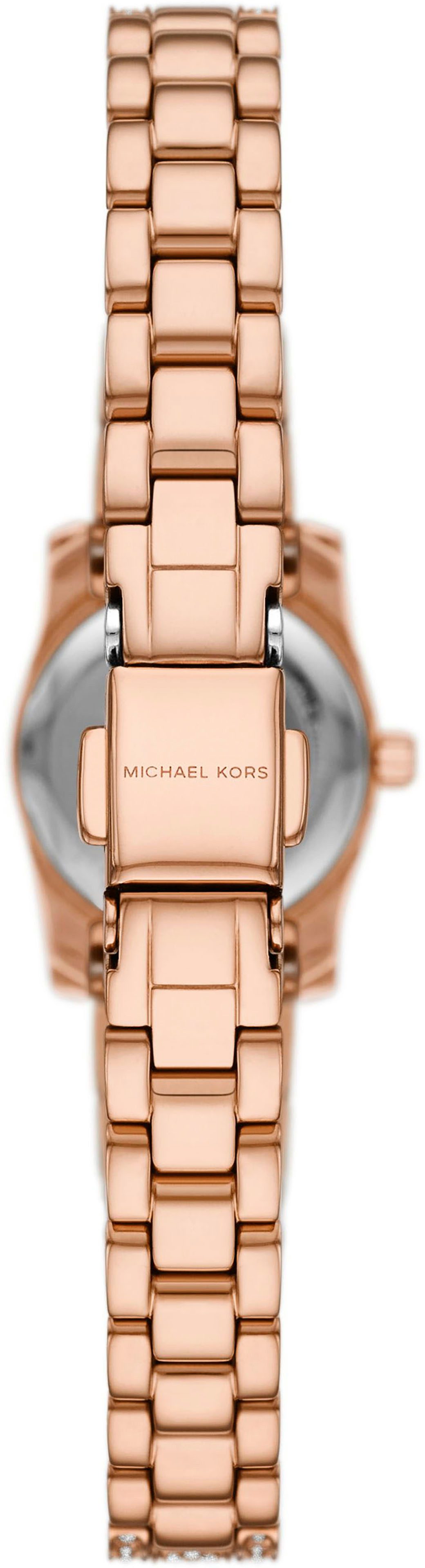 MICHAEL KORS Quarzuhr MICRO PETITE LEXINGTON MK4863, Armbanduhr, Damenuhr, Edelstahlarmband, analog, Glassteine