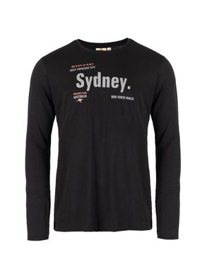 ROADSIGN australia Langarmshirt Wales (1, 1-tlg) mit Rundhalsausschnitt, Aufdruck "Sydney", 100% Baumwolle