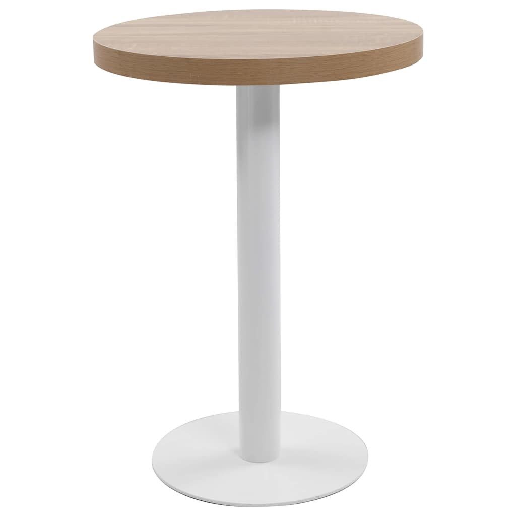 vidaXL Esstisch Bistrotisch Hellbraun 60 cm MDF (1-St)