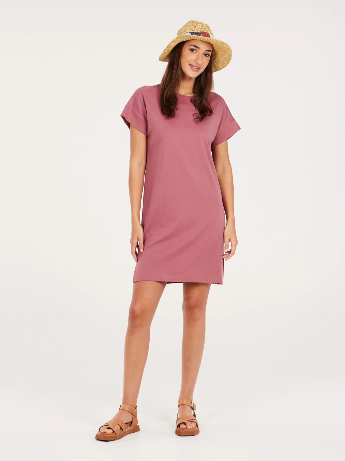 Protest Sommerkleid Protest T-Shirt Kleid PRTISE Deko Pink günstig online kaufen