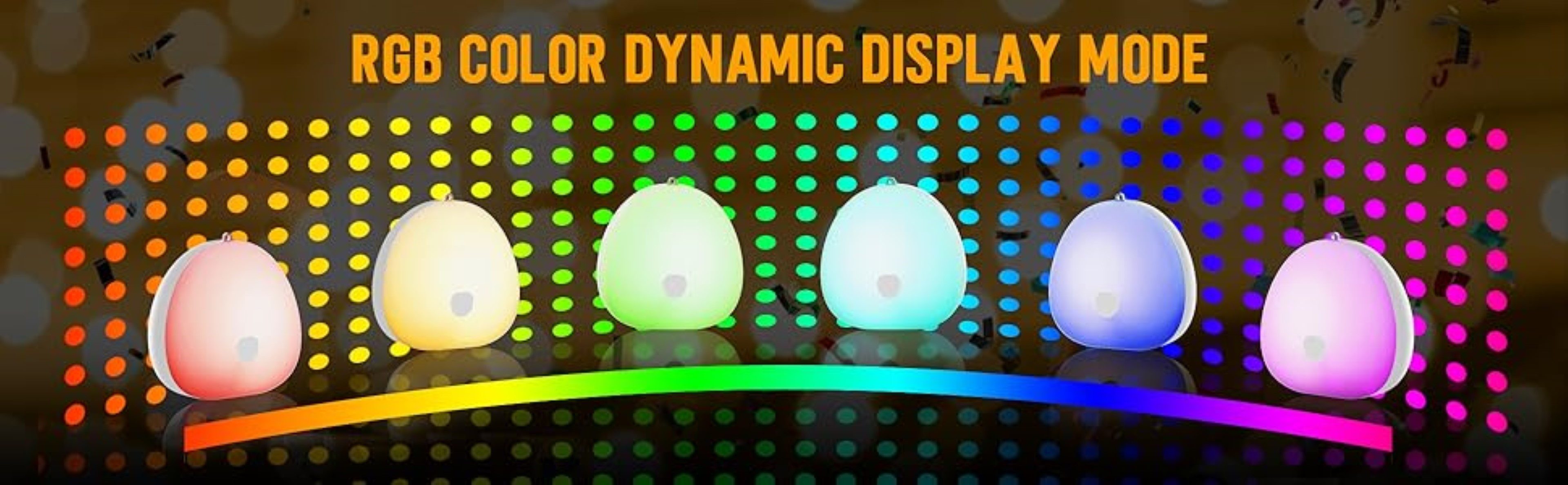 LA CUTE LED Nachtlicht Yifacoom Nachtlicht für Kinder, LED integriert, nicht austauschbar, Warmweiß, Kaltweiß, Neutralweiß, RGB, Touch-Steuerung & RGB-Farbwechsel mit Akku