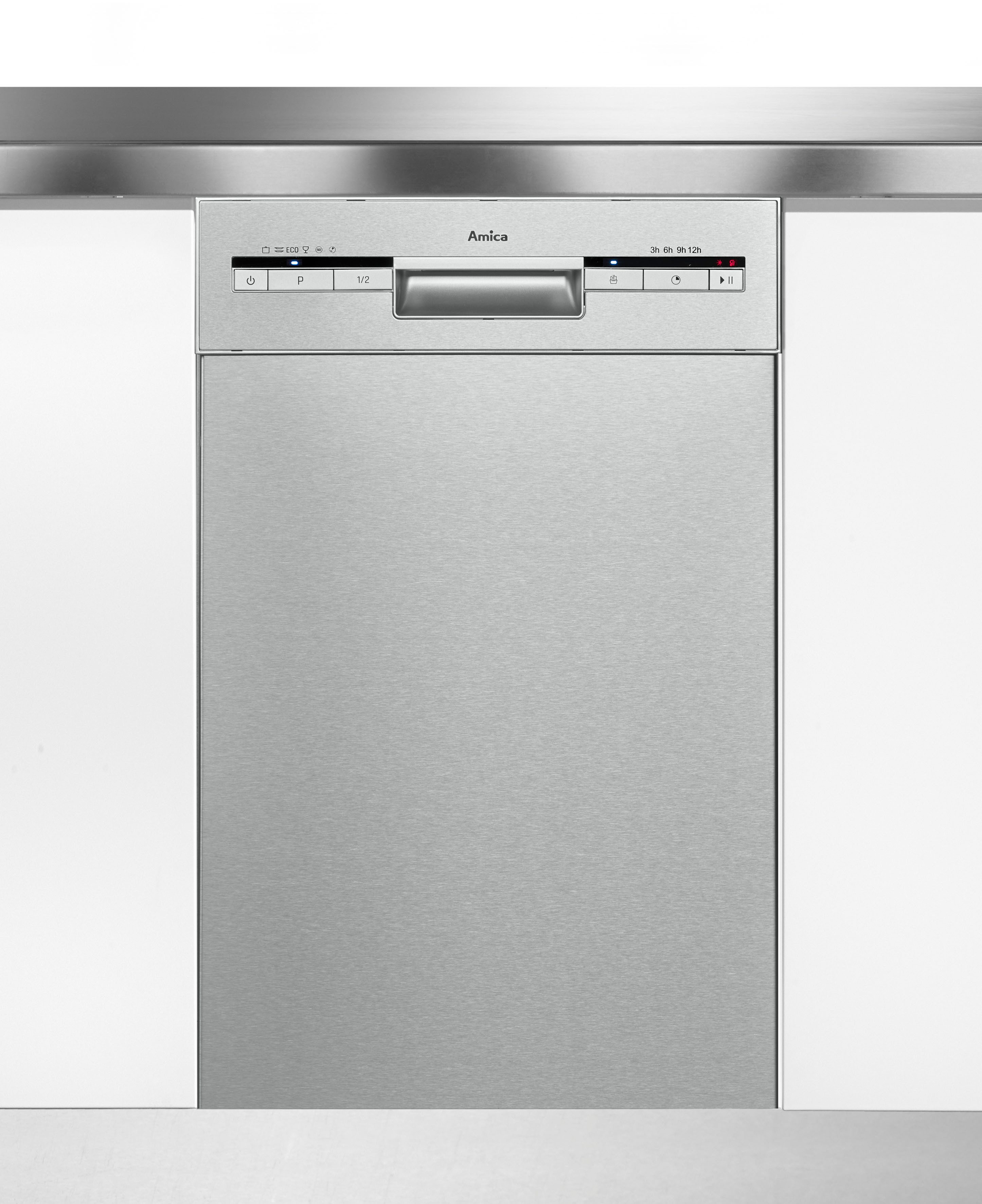 Amica Unterbaugeschirrspüler EGSPU 500 911 E, 10 Maßgedecke, Geschirrspüler mit flexiblen Programmen und komfortabler Planung.
