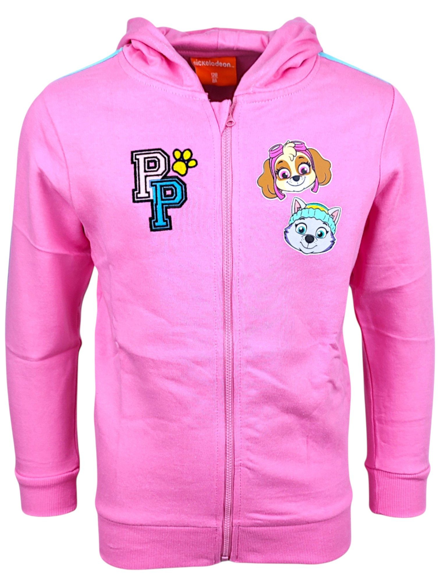 PAW PATROL Sweatjacke Skye & Everest Mädchen Übergangsjacke mit Kapuze Größe 98 - 128 cm