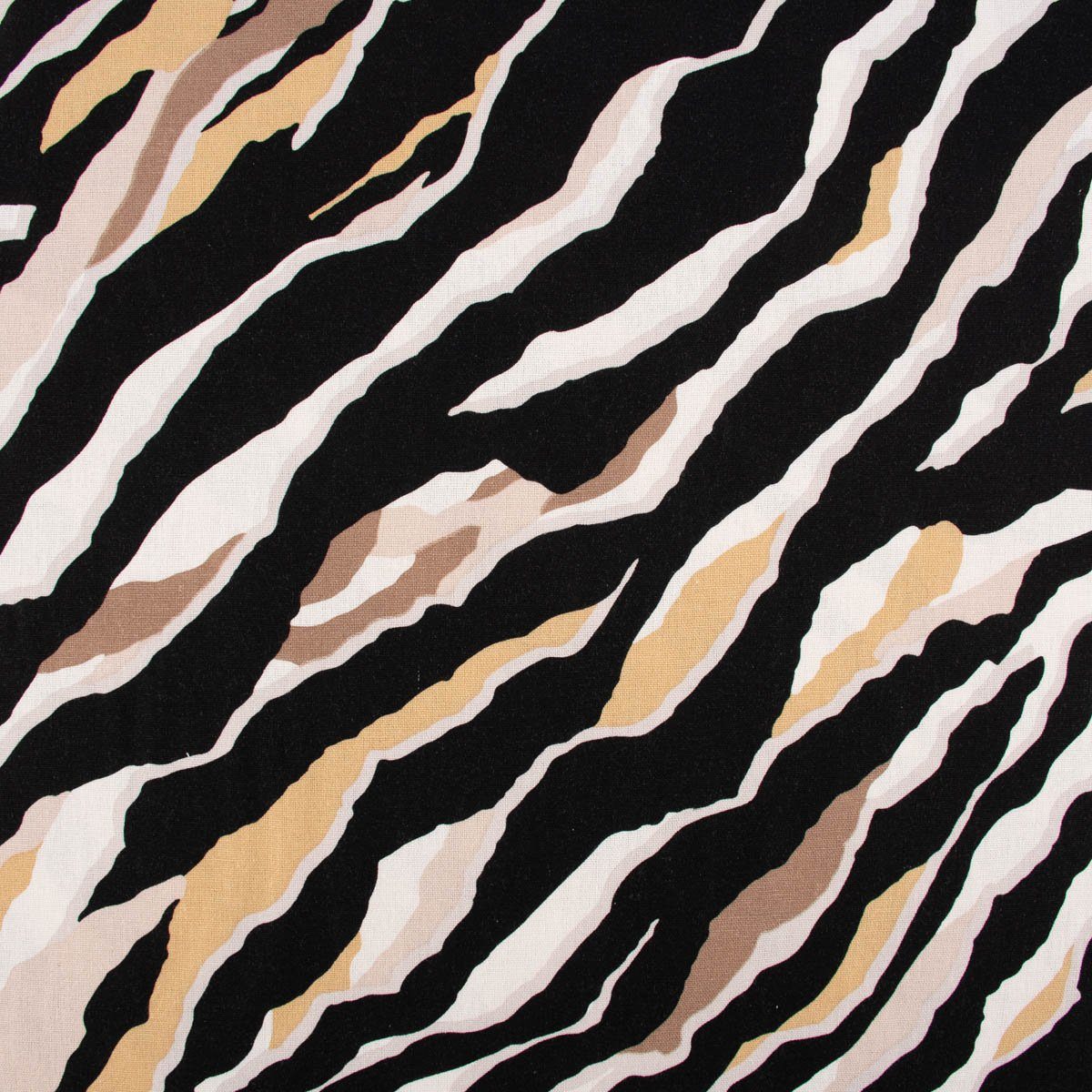 Thumbnail - SCHÖNER LEBEN. Stoff Bekleidungsstoff Halbleinen Viskose Leinen Streifen schwarz weiß beige
