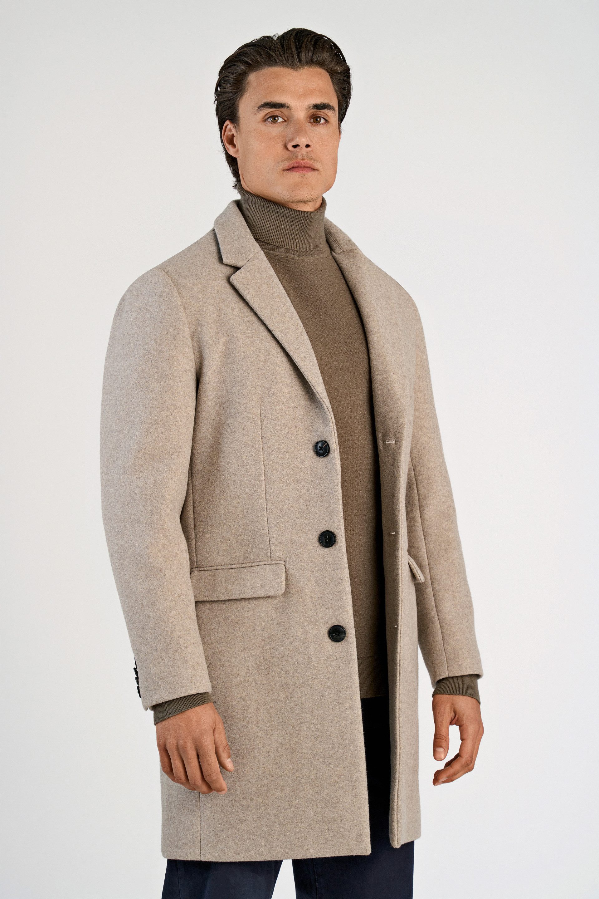 LINDBERGH Wintermantel mit Reverskragen und Knopfleiste günstig online kaufen