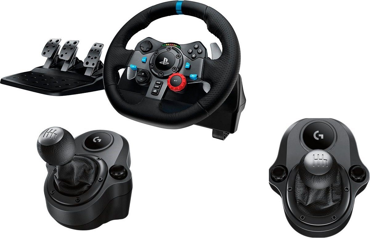 Logitech G G29 Driving Force PS5, PS4, PS3 inkl. Logitech Shifter Lenkrad