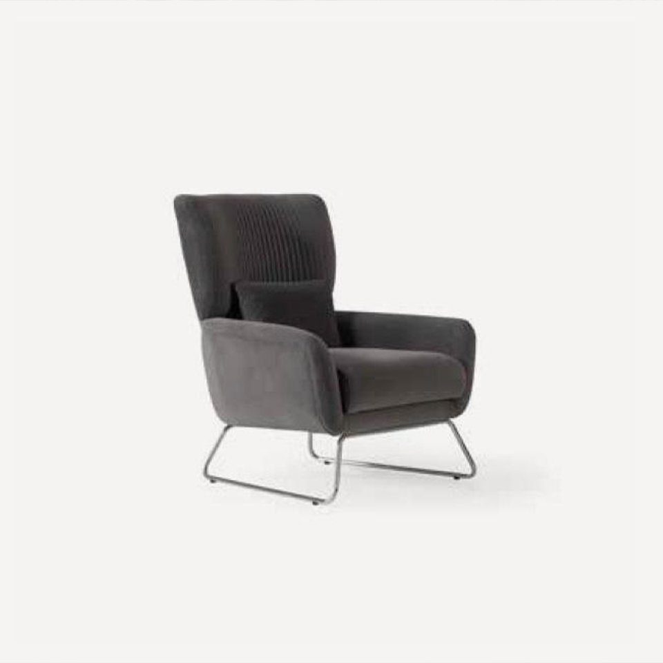 JVmoebel Sessel, Sessel Einsitzer Luxus 1 Sitzer Gepolsterte Stoff Modern Design