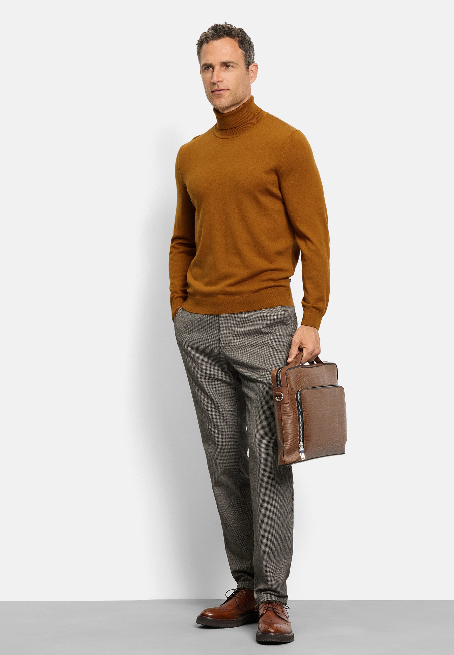 OLYMP Rollkragenpullover OLYMP Casual Strick, Rollkragen