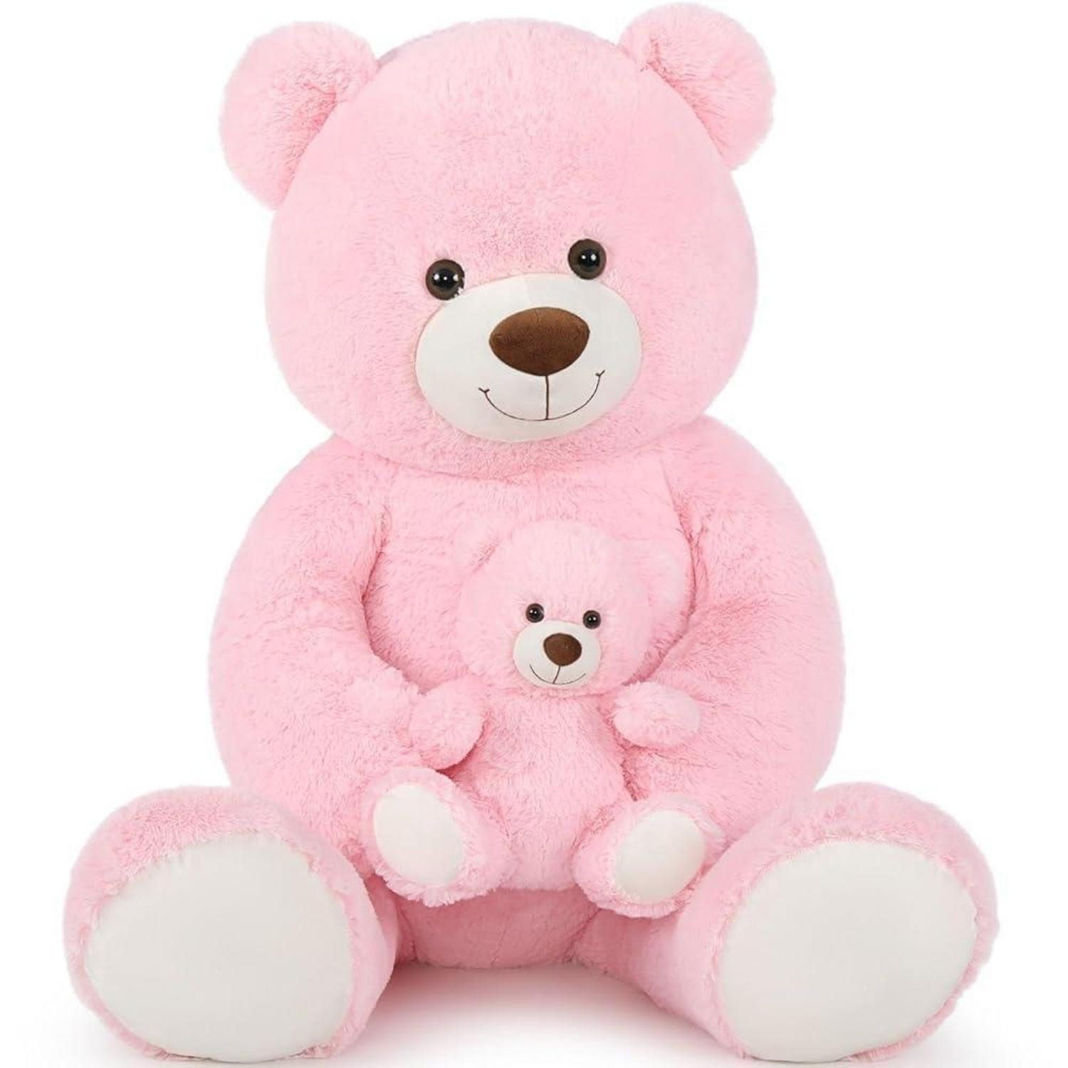 LuxusKollektion Kuscheltier Teddybär XXL Kuscheltier Kleinbär Freundin Mädchen Kinder Rosa 100 cm