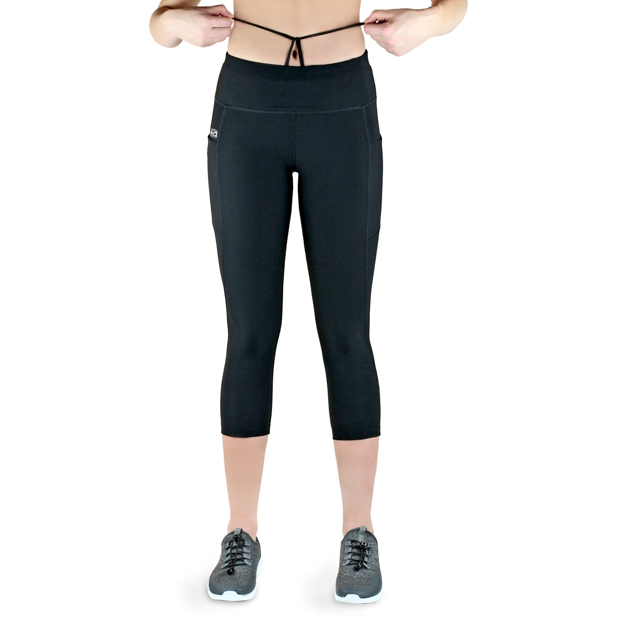 VS Variosports 3/4-Leggings Damen 3/4 Capri Leggings mit Seitentasche, hohe günstig online kaufen