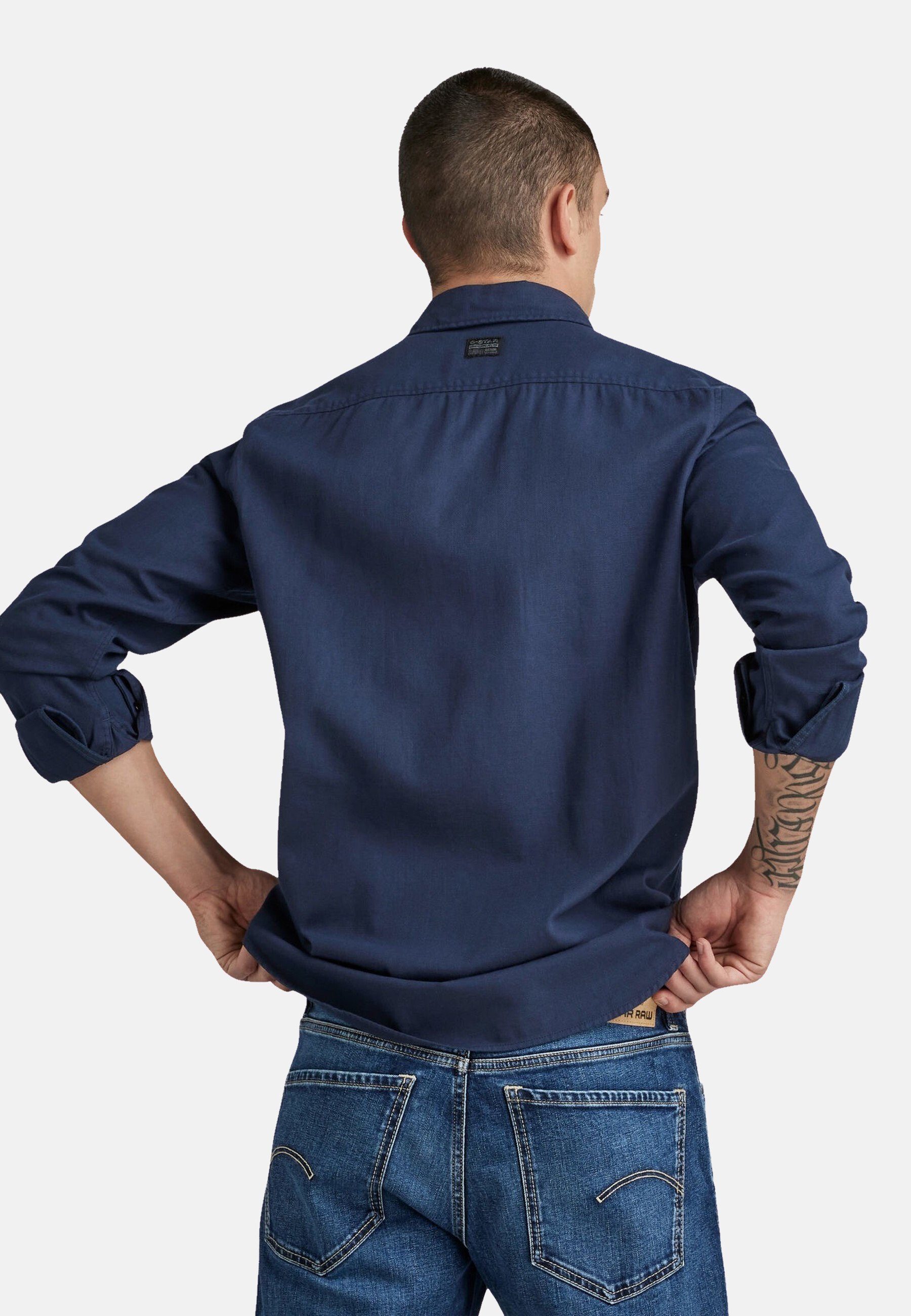 G-STAR Langarmhemd Hemd Marine Slim Shirt (1-tlg)