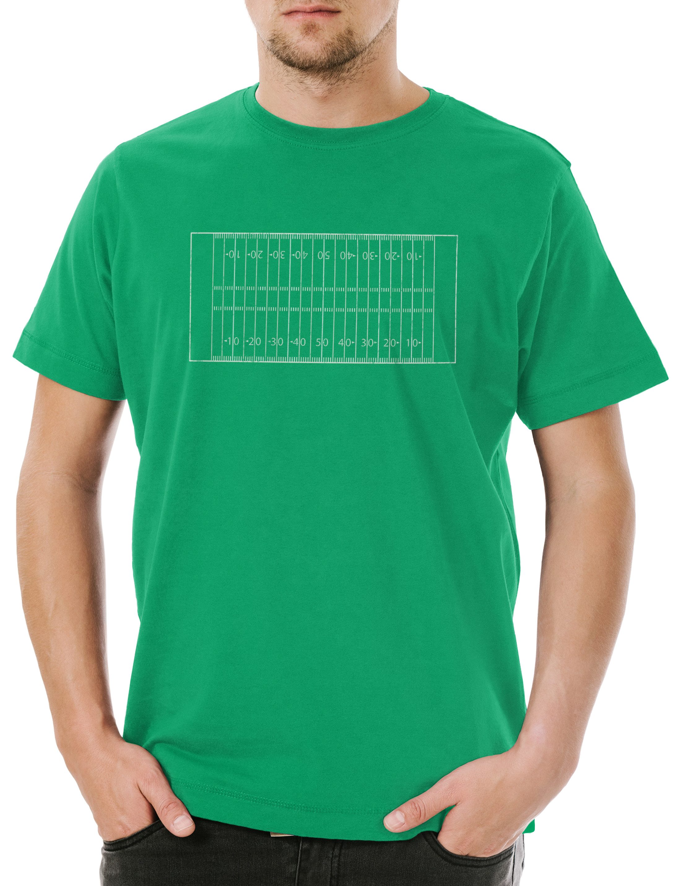 Print-Shirt American Football Field Herren T-Shirt Player Sport Passion Love