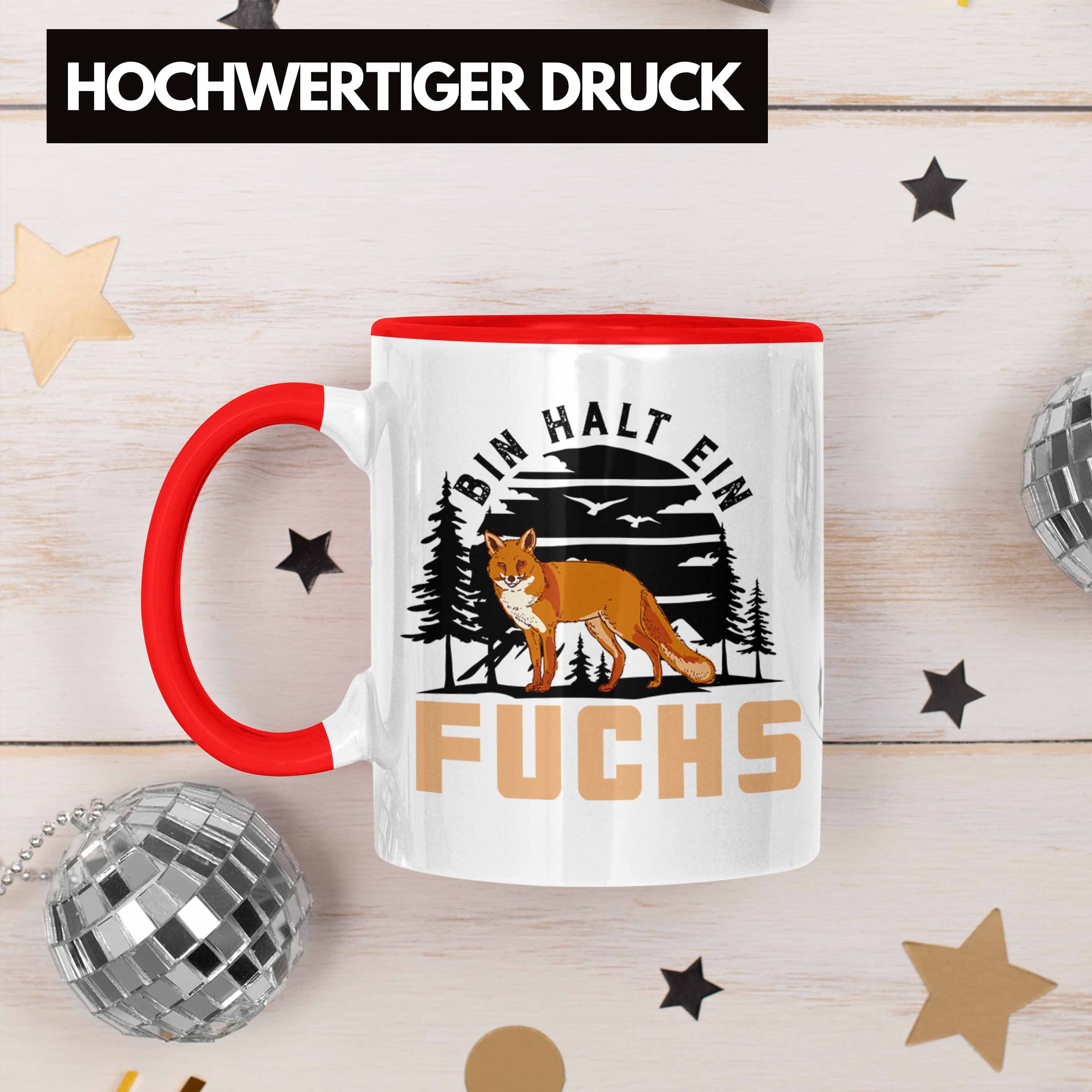 Geschenk Tasse - Bin Ein Trendation Rothaarige Tasse Halt Trendation ich Fuchs Fuch-Fans