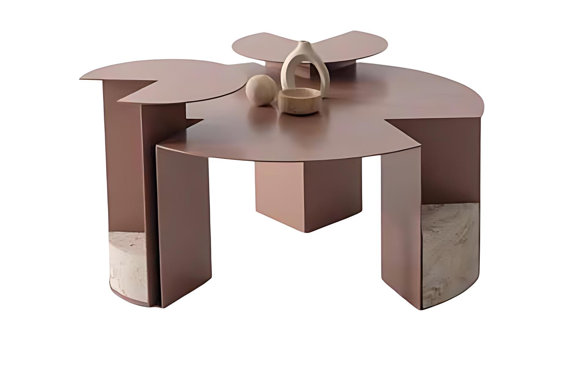 Couchtisch Moderner Sofatisch mit Ablage und eleganter Oberflächenstruktur