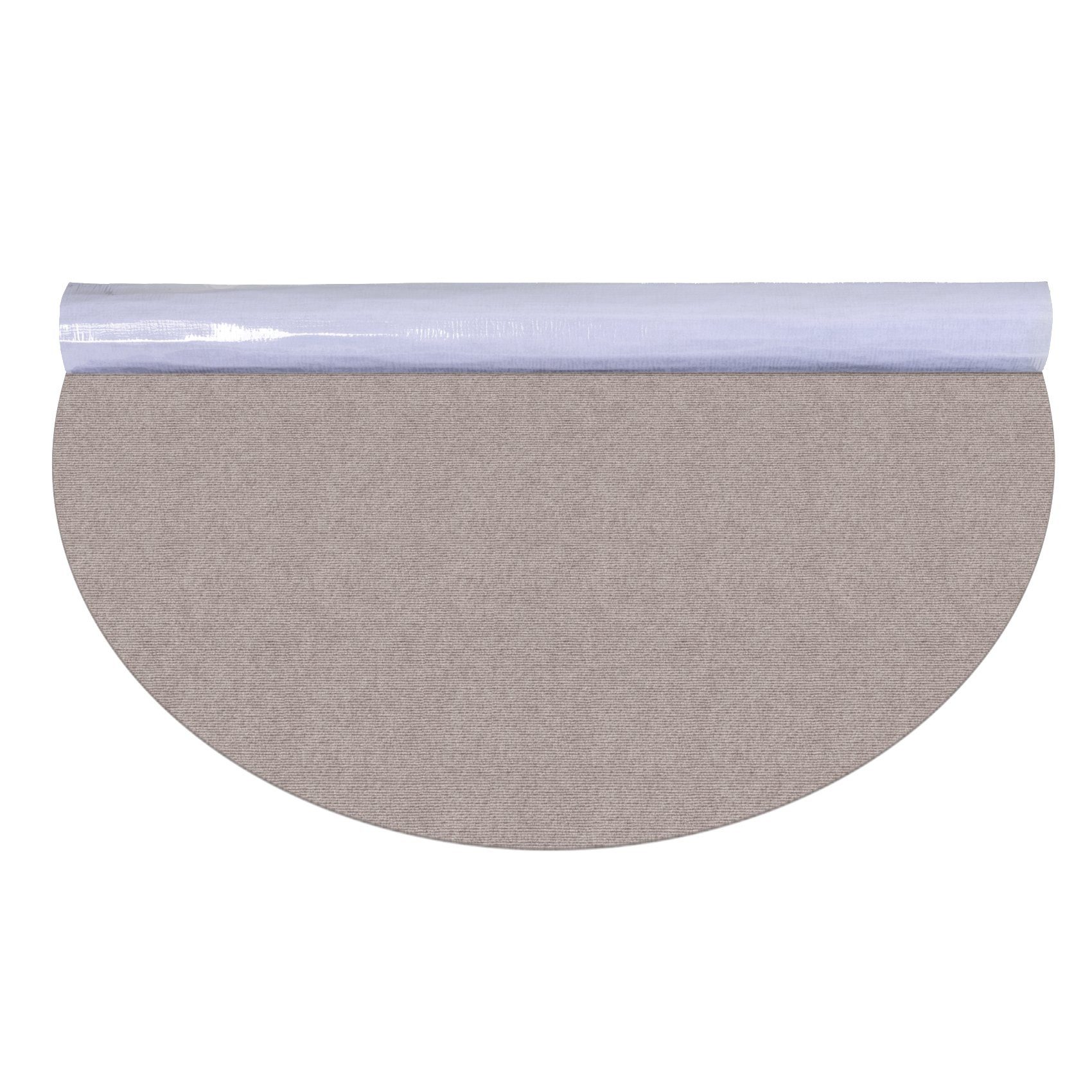 ANRO Bodenschutzmatte NEMESIS Bürostuhl Matte Teppich für Hartboden, Bodenschutz - gerollt, 1-St., Einzelpackung, geräuschdämpfend rutschfest Kurzflor Rund 90cm Uni Beige