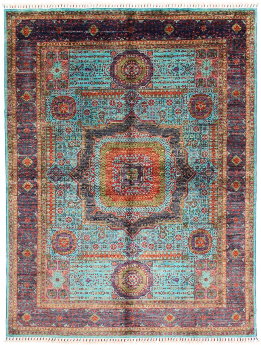 Orientteppich Mamluk 153x204 Handgeknüpfter Orientteppich, Nain Trading, rechteckig, Höhe: 6 mm