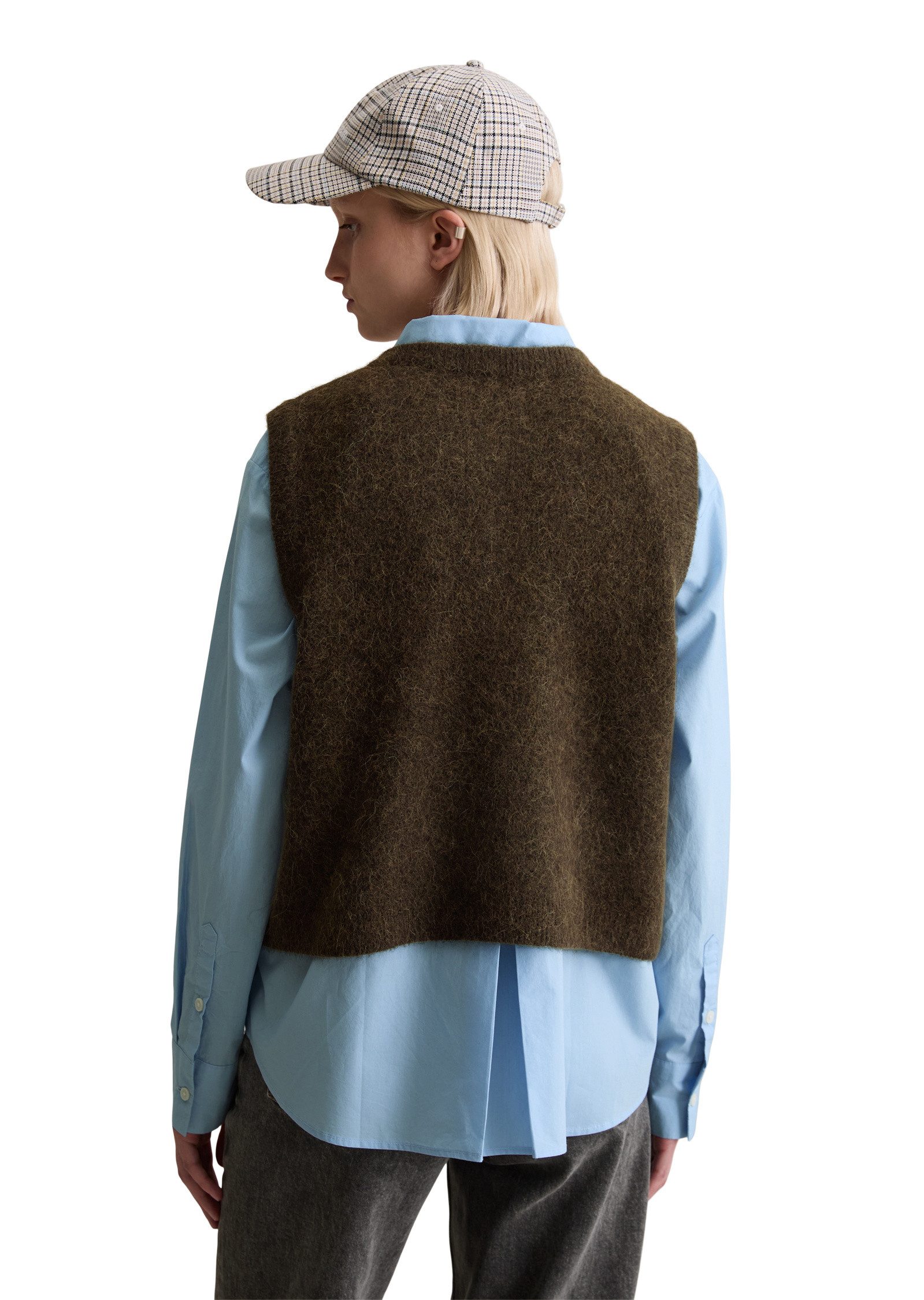 Marc O'Polo DENIM Strickweste aus Alpakawolle-Wolle-Mix
