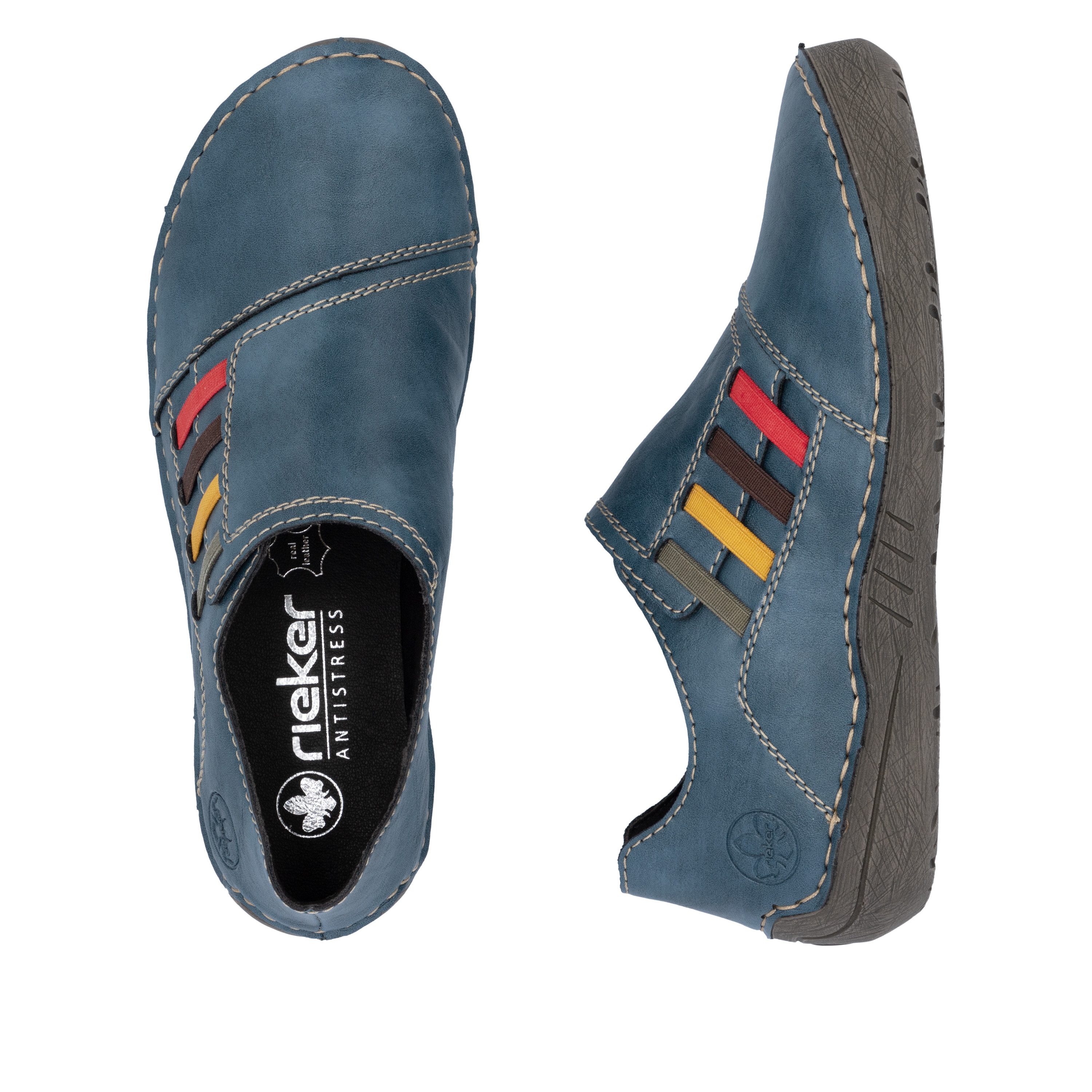 Rieker Slipper Schlupfschuh, Slip-on Sneaker, Halbschuh mit weicher Innensohle