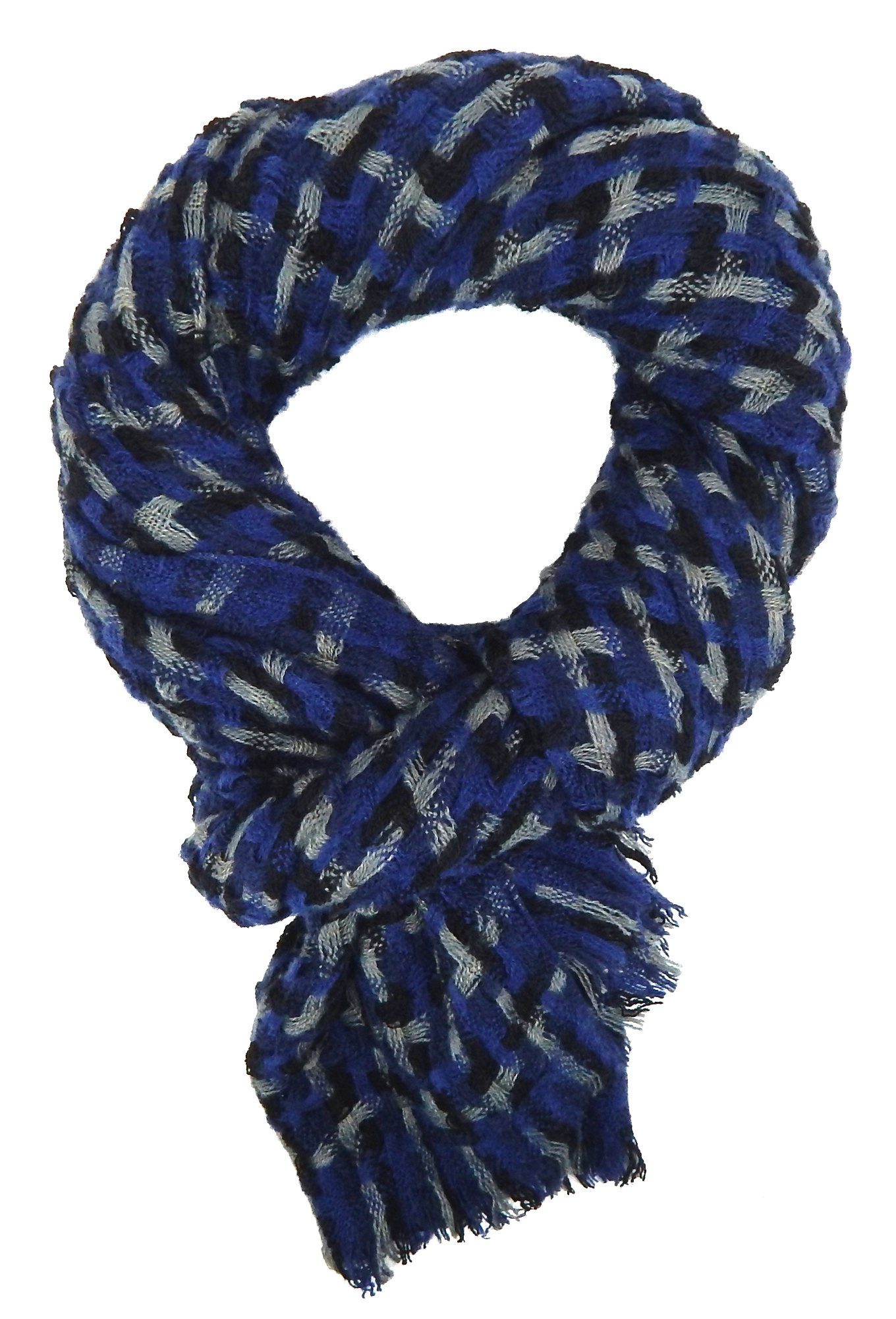 Ella Jonte Modeschal, weicher Herbst- Winterschal blau oder grau schwarz günstig online kaufen