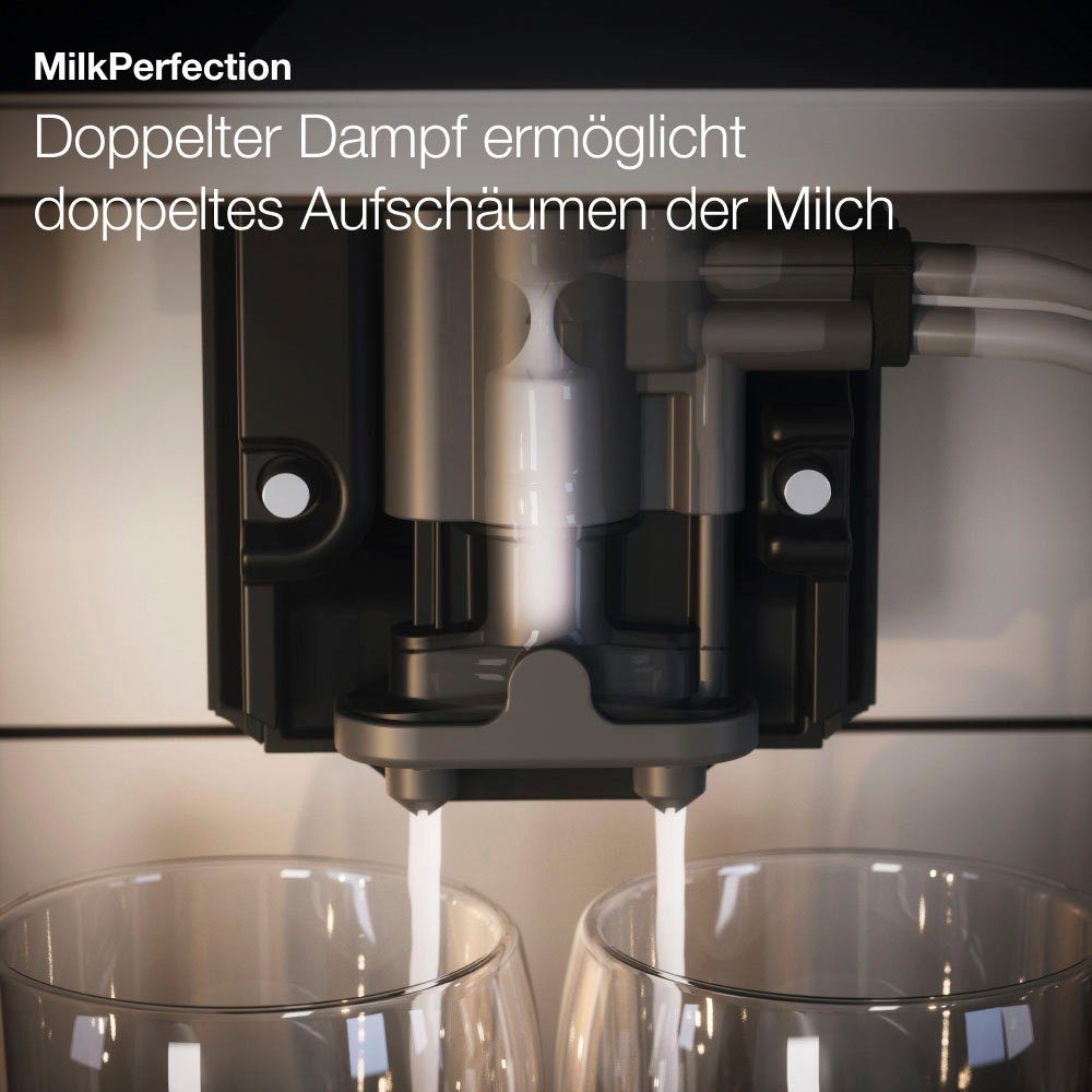 CoffeePassion, inkl. Milchgefäß, Miele Kaffeevollautomat Kaffeekannenfunktion CM7550