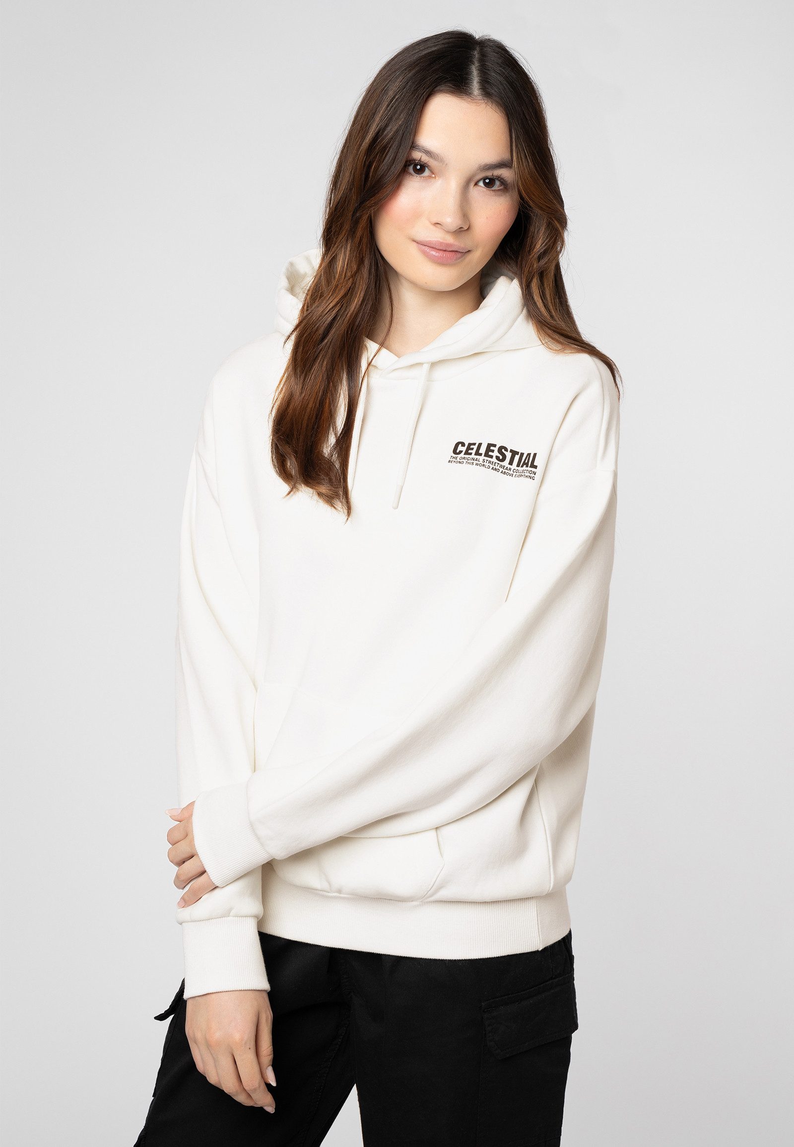 Kapuzenpullover Hoodie mit Backprint