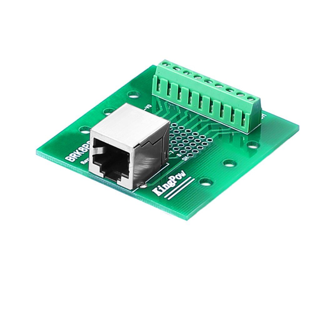RJ45 8P8C auf Schraubklemmen-Breakout Board Adapter