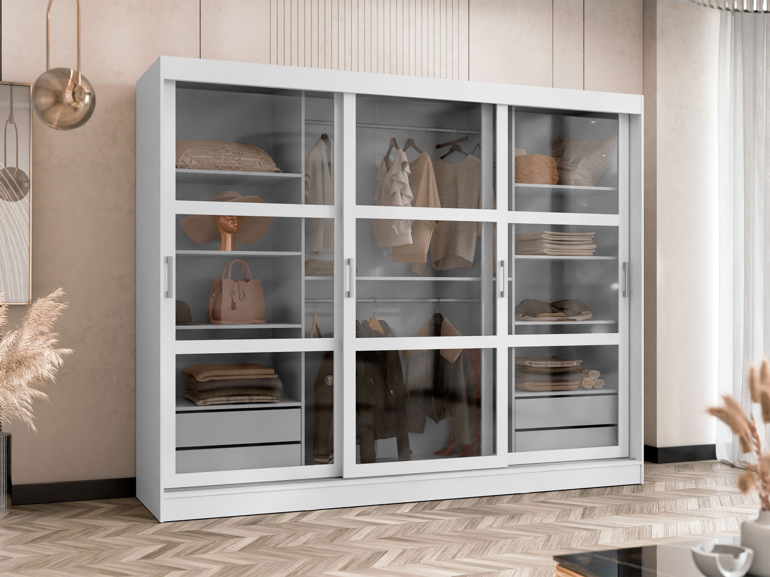 MIRJAN24 Kleiderschrank Norilo 250 (mit drei günstig online kaufen