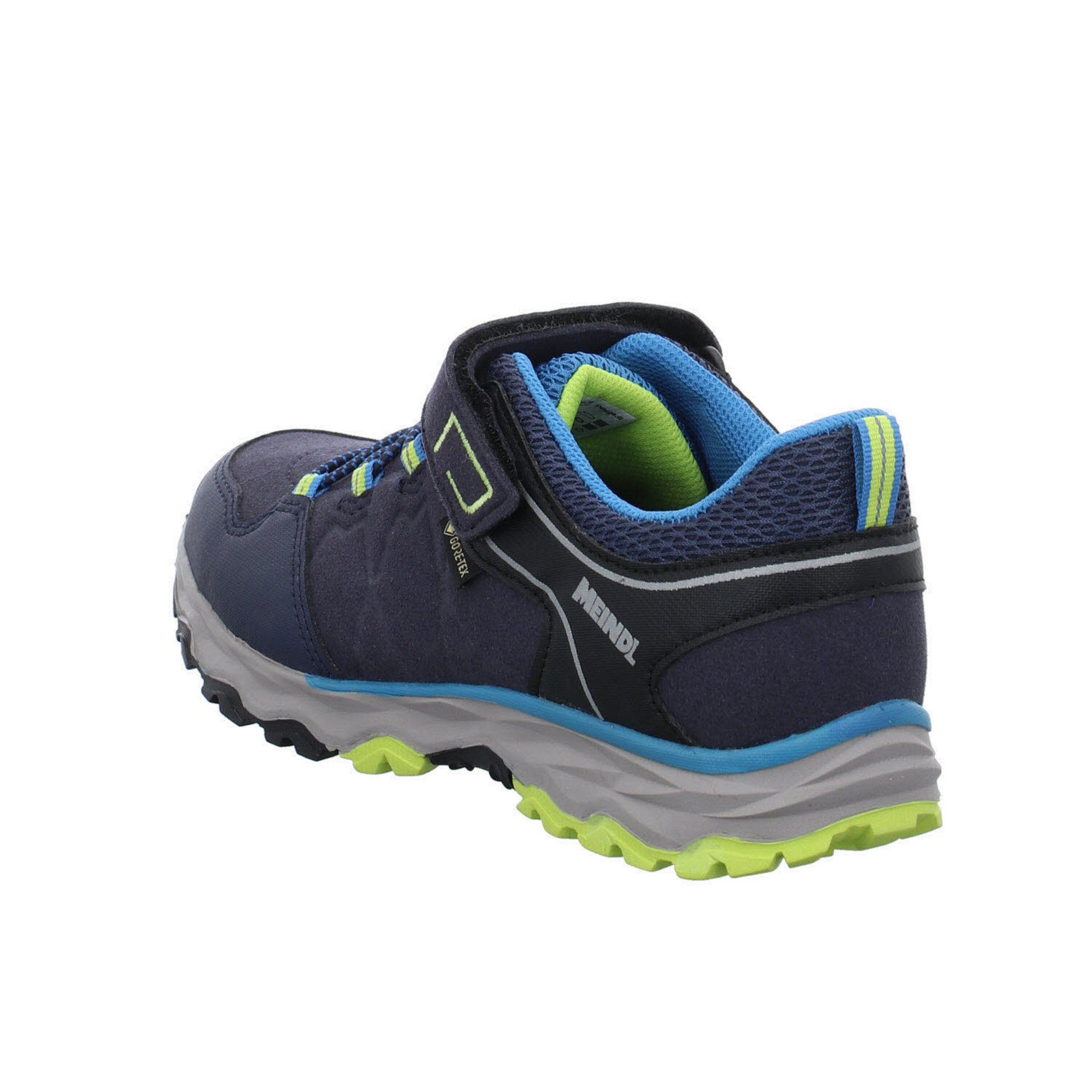 Outdoorschuh Outdoorschuh blau Synthetikkombination Jungen Meindl Medoro Schnürhalbschuhe