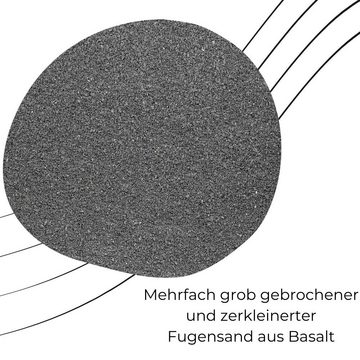 GarPet Fugensand Fugensand Basalt Einkehrsand 25 kg 0,02 - 2,2 mm Pflaster Fugen Sand