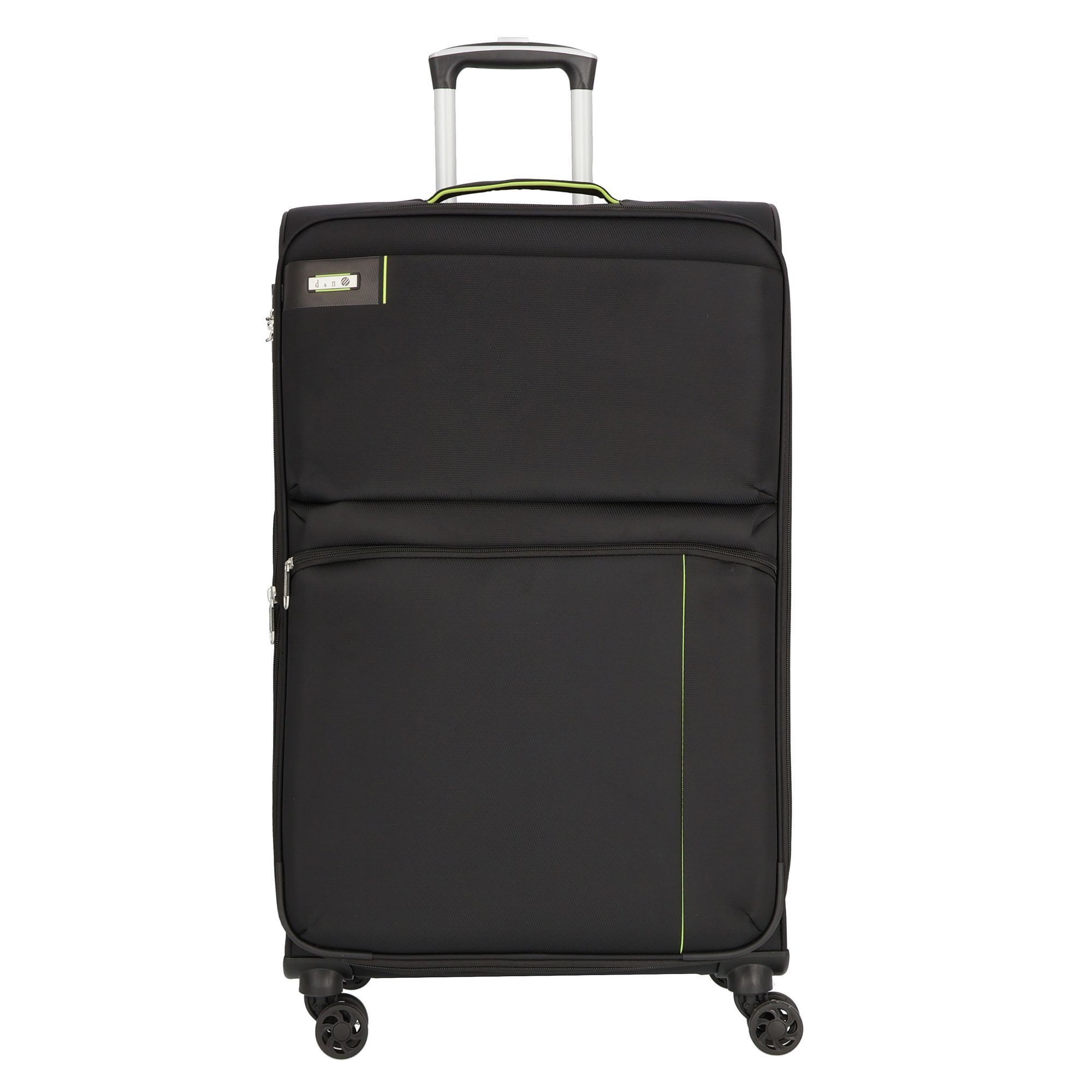 D&N Weichgepäck-Trolley Travel Line 6704, 4 Rollen, Nylon