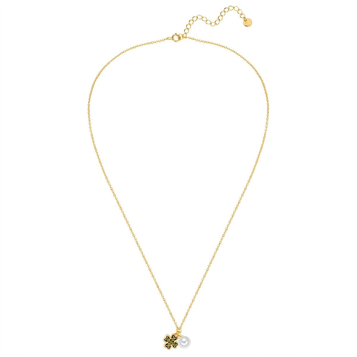 Glanzstücke München Silberkette Kleeblatt gelbgold, aus Sterling Silber günstig online kaufen